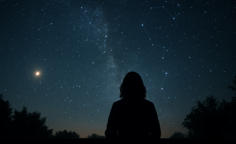 Der Nachthimmel mit bloßem Auge: Dein persönlicher Wegweiser zu den Wundern des Universums, direkt von Zuhause aus