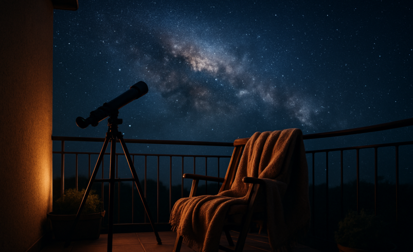 Sterne beobachten ohne Teleskop: Deine Reise in den Nachthimmel vom eigenen Balkon