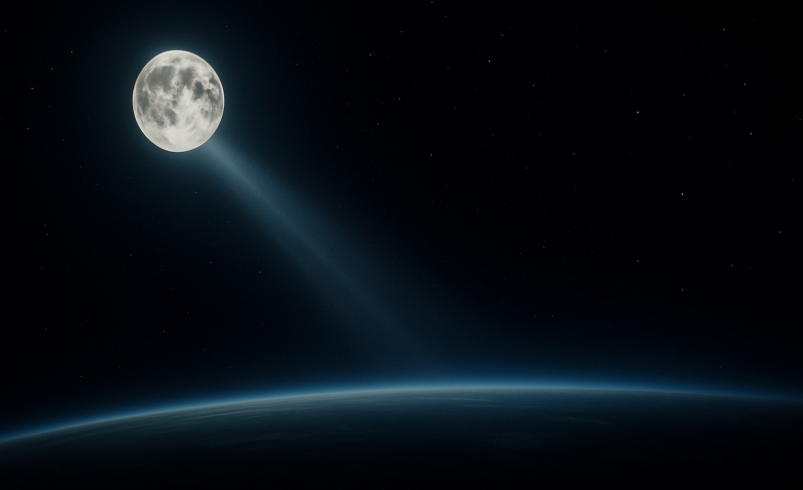 Die ultraschnelle Reise: Wie Licht vom Mond die Erde erreicht und die Wissenschaft beflügelt