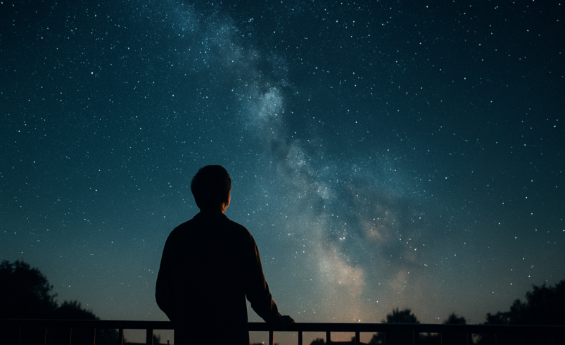 Dein Balkon zum Universum: Der romantische Leitfaden zum bloßen Auge am Sternenhimmel