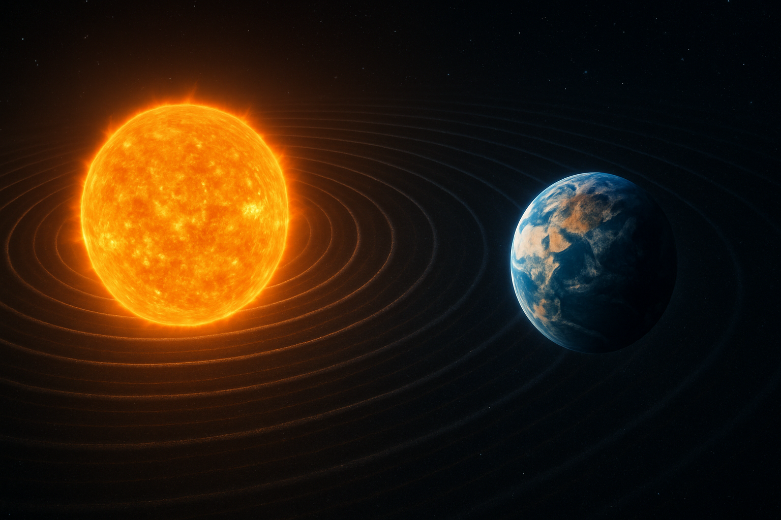 Warum die Sonne die Erde unwiderstehlich anzieht: Das kosmische Ballett der Massen