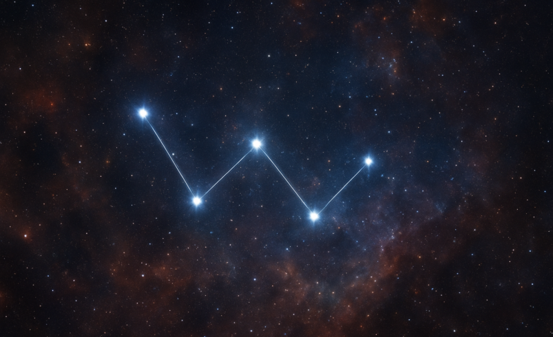 Das Sternbild Kassiopeia am Nachthimmel: Eine tiefgehende Analyse seiner Gestalt, Sterne und kosmischen Bedeutung