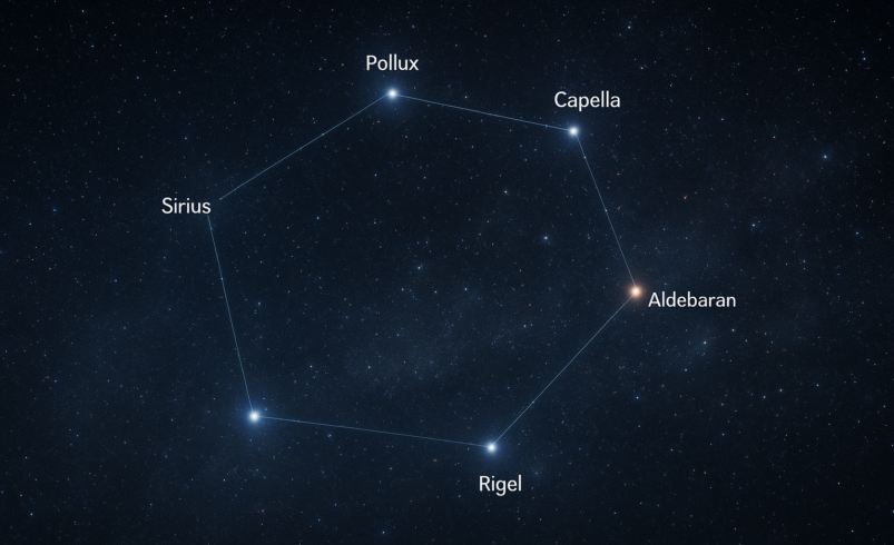 Das Wintersechseck entschlüsselt: Ein astronomischer Leitfaden für die prominenteste Winterformation